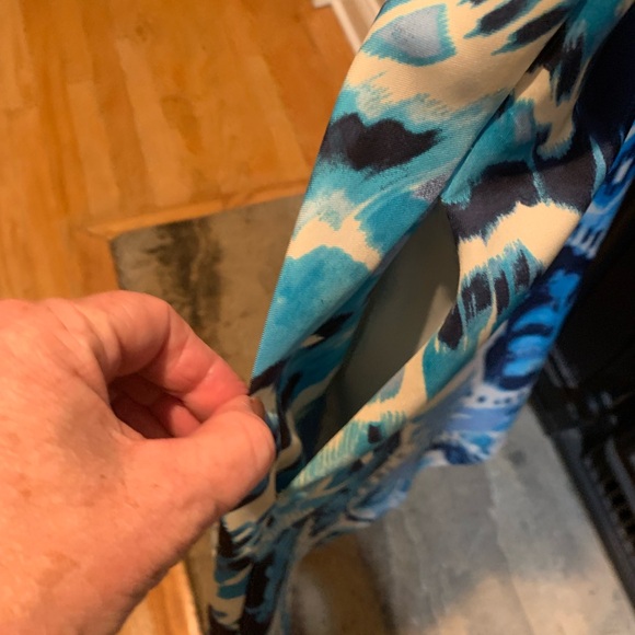 Blue /white summery aline dress - Picture 6 of 8